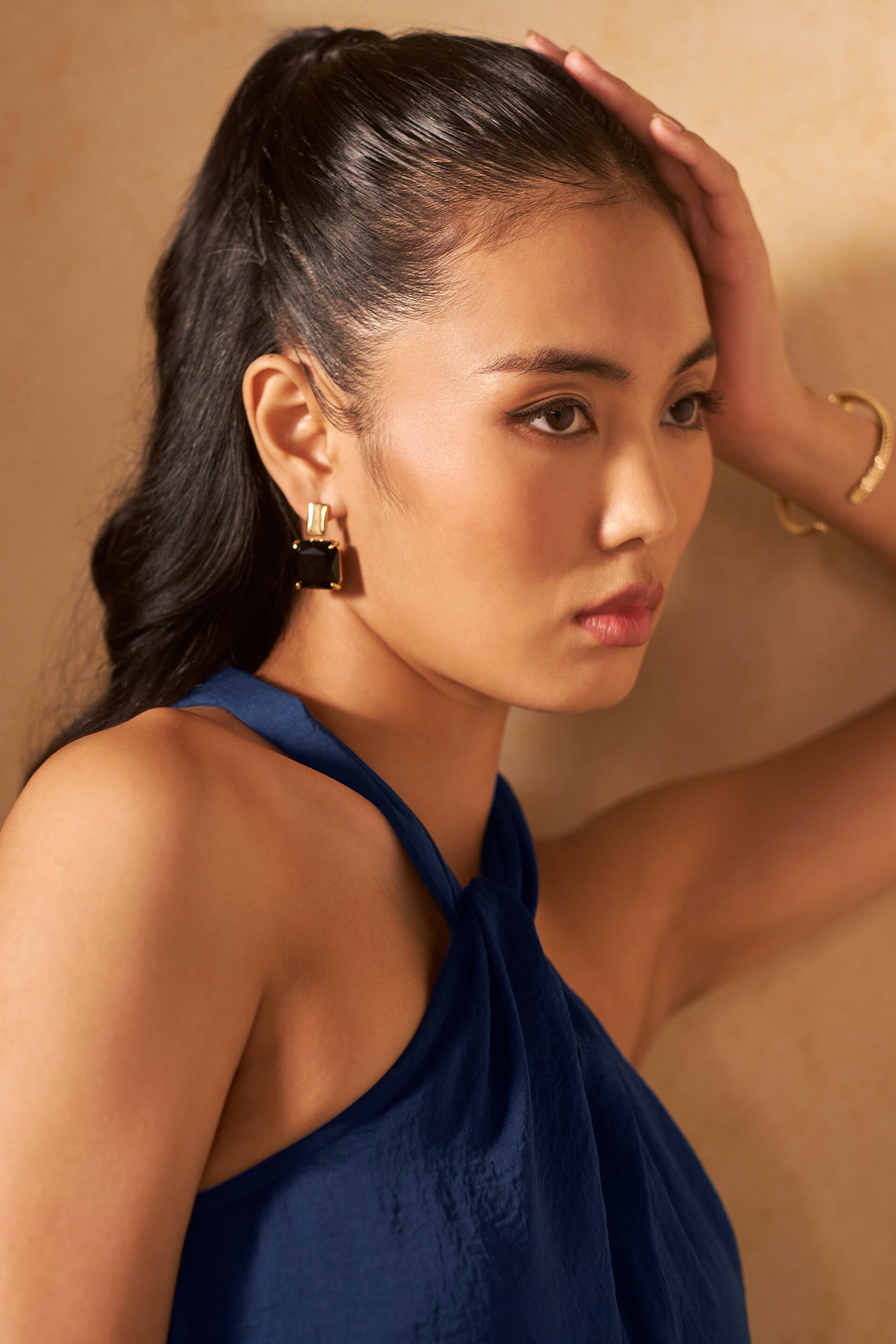 Evening By The Sea Cocktail Dress, Navy, image 3